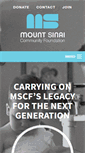 Mobile Screenshot of mtsinaicommunityfoundation.org